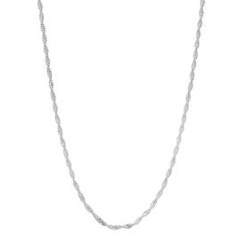 Design Collection 18in. Silver-Tone Twist Chain Necklace