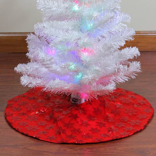 Northlight Seasonal 20in. Snowflake Mini Christmas Tree Skirt