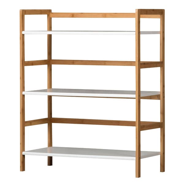 eccostyle(tm) 3-Tier Bamboo Frame Stackable Bookshelf