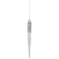 Northlight Sequined & Beaded Icicle Glass Christmas Ornament - image 2