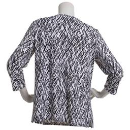 Womens Emily Daniels 3/4 Sleeve Abstract Tee