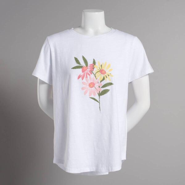 Womens Architect Short Sleeve Floral Tee - image 