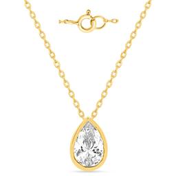 Nova Star® 1ctw. Pear Lab-Grown Diamond Solitaire Pendant