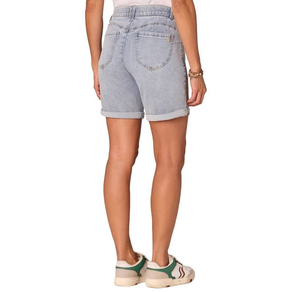 Womens Democracy "Ab"solution® Denim Shorts with Roll Cuff