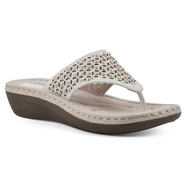 Womens Cliffs by White Mountain Camila Thong Sandals - image 