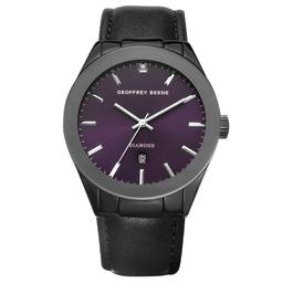 Mens Geoffrey Beene Genuine Diamond Purple Dial Watch - GBA0029GU