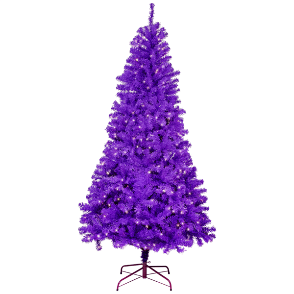 Northlight 7ft. Pre-Lit Purple Artificial Pine Christmas Tree