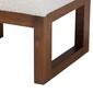 Baxton Studio Yashiya Off-White Boucle Wood Ottoman Footstool - image 5