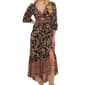 Juniors Angie Floral Keyhole High Low Maxi Dress with Slit - image 4