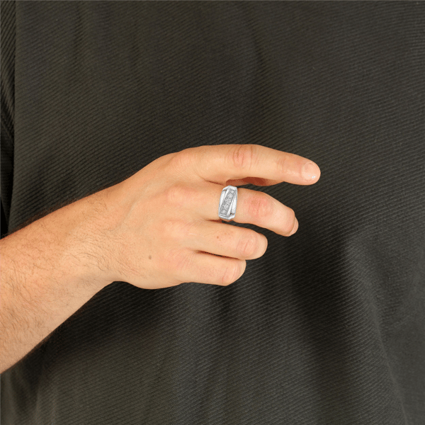 Mens Lynx 1/4ctw. Miracle Set Lab-Grown Diamond Ring