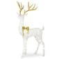 National Tree 6.25ft. Pre-lit Crystal White Standing Buck - image 1