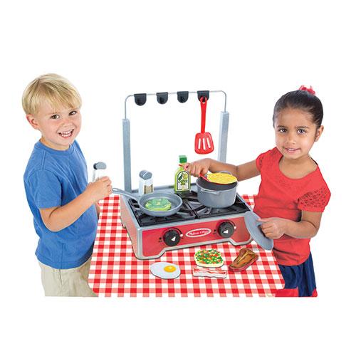 Melissa &amp; Doug® Deluxe Wooden Cooktop Set