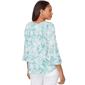 Petite Ruby Rd. Renaissance Romance 3/4 Ruffle Sleeve Blouse - image 1