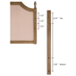 Baxton Studio Lourdes Upholstered Headboard - image 6