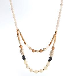 Ashley Cooper&#40;tm&#41; Gold Plated Multi Row Beaded Necklace