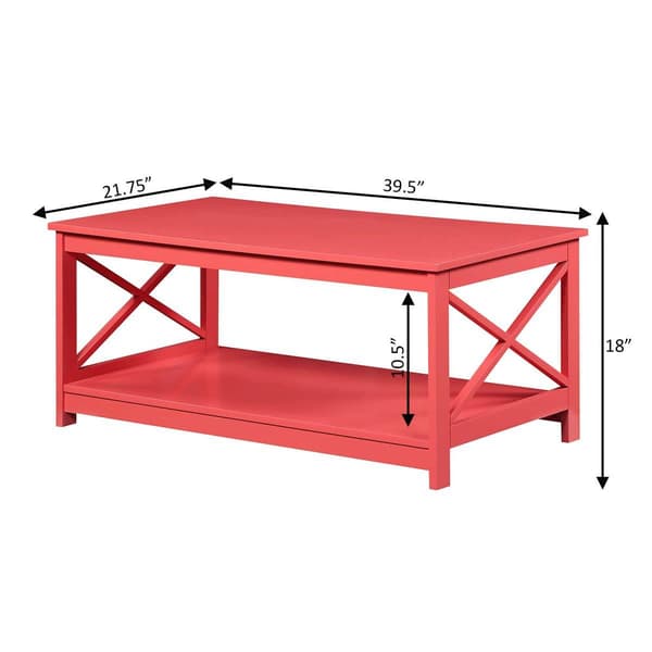 Convenience Concepts Oxford 2-Tier Coffee Table