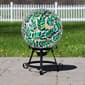 Northlight Seasonal Mosaic Iridescent Leaves Garden Gazing Ball - image 3