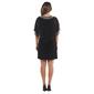 Plus Size MSK Bead Trim Chiffon Overlay Dress - image 2