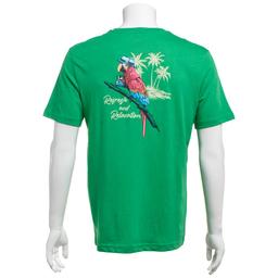 Mens Chaps Parrot Palm Tree Short Sleeve Graphic Tee