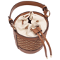 Tommy Bahama Raffia & Woven Drawstring Convertible Bucket Bag - image 6