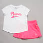 Girls &#40;4-6x&#41; Puma&#174; 2pc. Flower Logo Tee & Solid Skort Set - image 3