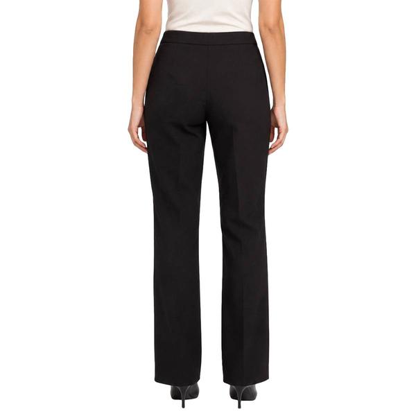 Womens Zac & Rachel Solid Pull On Bootcut Dress Pants