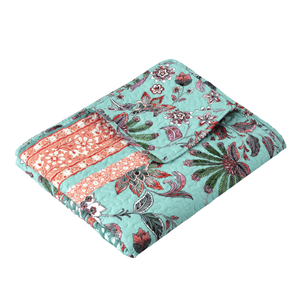 Greenland Home Fashions™ Audrey Reversible Quilted Throw Blanket - image 