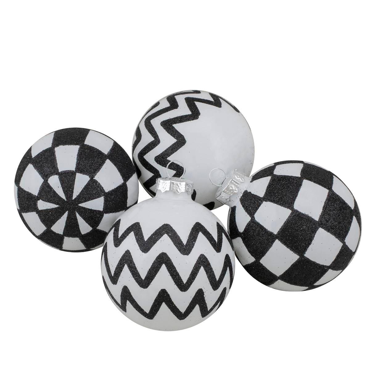 Northlight Seasonal Glass Ball Christmas Ornaments - Set of...