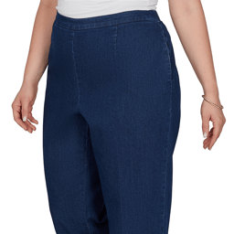 Plus Size Alfred Dunner Tuscany Pull On Jeans - Short Length