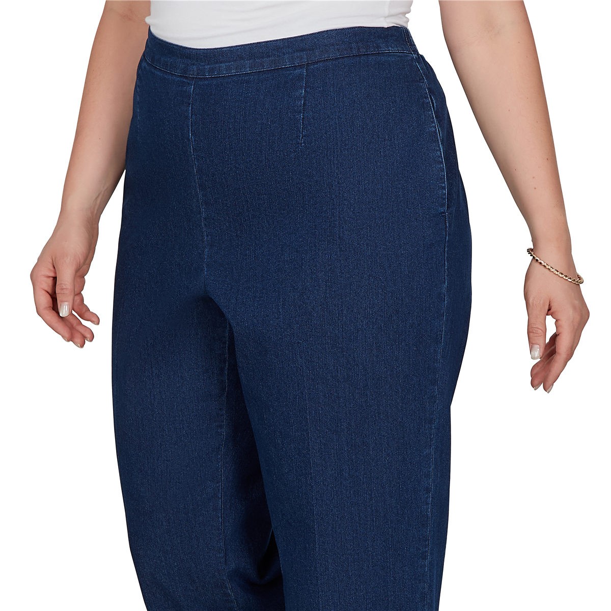 Plus Size Alfred Dunner Tuscany Pull On Jeans - Short Length