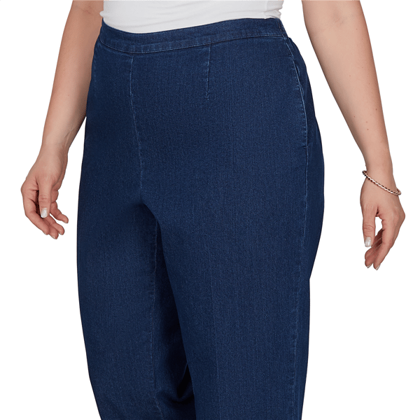 Plus Size Alfred Dunner Tuscany Pull On Jeans - Short Length