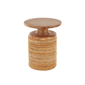 9th & Pike® Traditional Brown Banana Leaf Accent Table - image 7