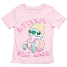 Girls (4-6x) Disney Stitch Self Care Graphic Tee