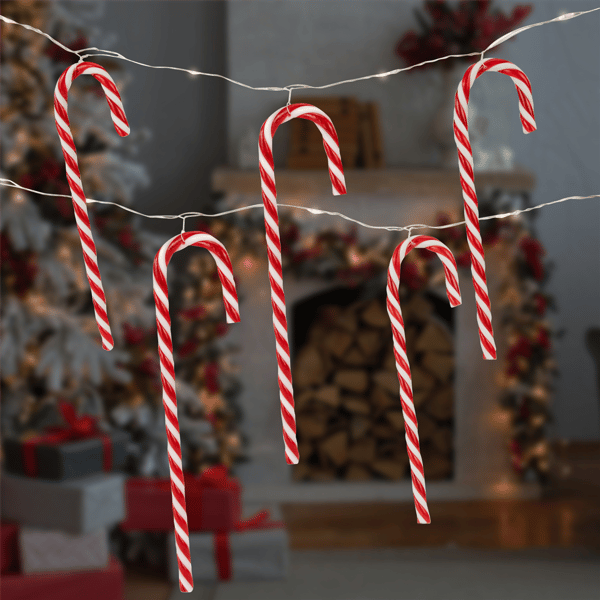 Northlight 3ft. LED Micro Fairy Candy Cane Christmas Lights