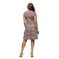 Womens 24/7 Comfort Apparel Floral Knee Length Wrap Dress - image 2