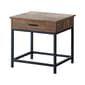 Coaster Square 1-drawer End Table - Brown Oak and Sandy Black - image 2