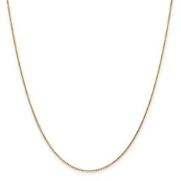 Unisex Gold Classics(tm) .95mm. 14kt. Diamond Cut Cable Necklace