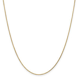 Unisex Gold Classics&#40;tm&#41; .95mm. 14kt. Diamond Cut Cable Necklace