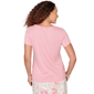 Petite Hearts of Palm Bloom Service Keyhole Neck Solid Blouse - image 2