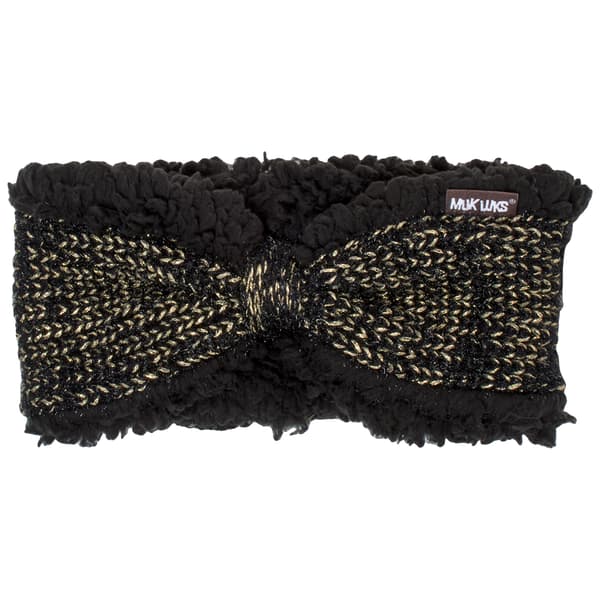 Womens MUK LUKS® Knotted Metallic Knit Headband