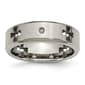 Mens Endless Affection&#40;tm&#41; Titanium 7mm Celtic Cross Cut Out Band - image 1