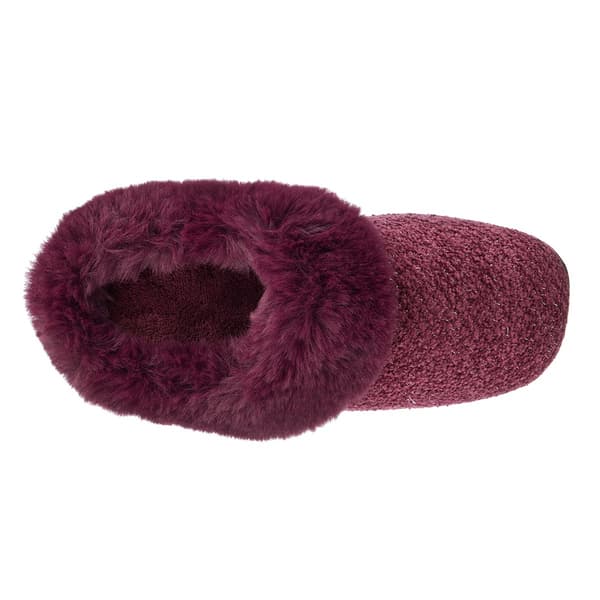 Womens Isotoner Amelia Chenille Knit Hoodback Slippers