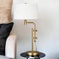HomeRoots 32in. Brass Metal Adjustable Table Lamp - image 4