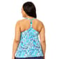 Plus Size Leilani Bamboo Beach Racerback Tankini Swim Top - image 2