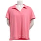 Plus Size Muk Luks Short Sleeve Solid Collar Pajama Tee w/Collar - image 1