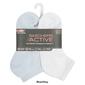 Womens Skechers 6pk. Active 1/2 Terry Quarter Crew Socks - image 2