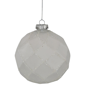 Northlight 4ct. White Glittered Christmas Glass Ball Ornaments - image 1