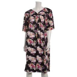 Plus Size Casual Time Short Sleeve Floral Nightgown