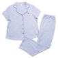 Womens Laura Ashley® Short Sleeve Pumpkin Notch Collar Pajama Set - image 2