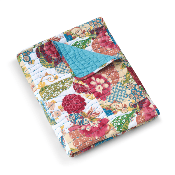 Greenland Home Fashions&#40;tm&#41; Jewel Reversible Quilted Throw Blanket - image 